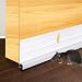 BAINING Door Sweep, Under Door Draft Stopper Bottom Seal Strip Noise Blocker, Made of Aluminium Anti Mouse Bite 2" W x 36.5" L, Silver