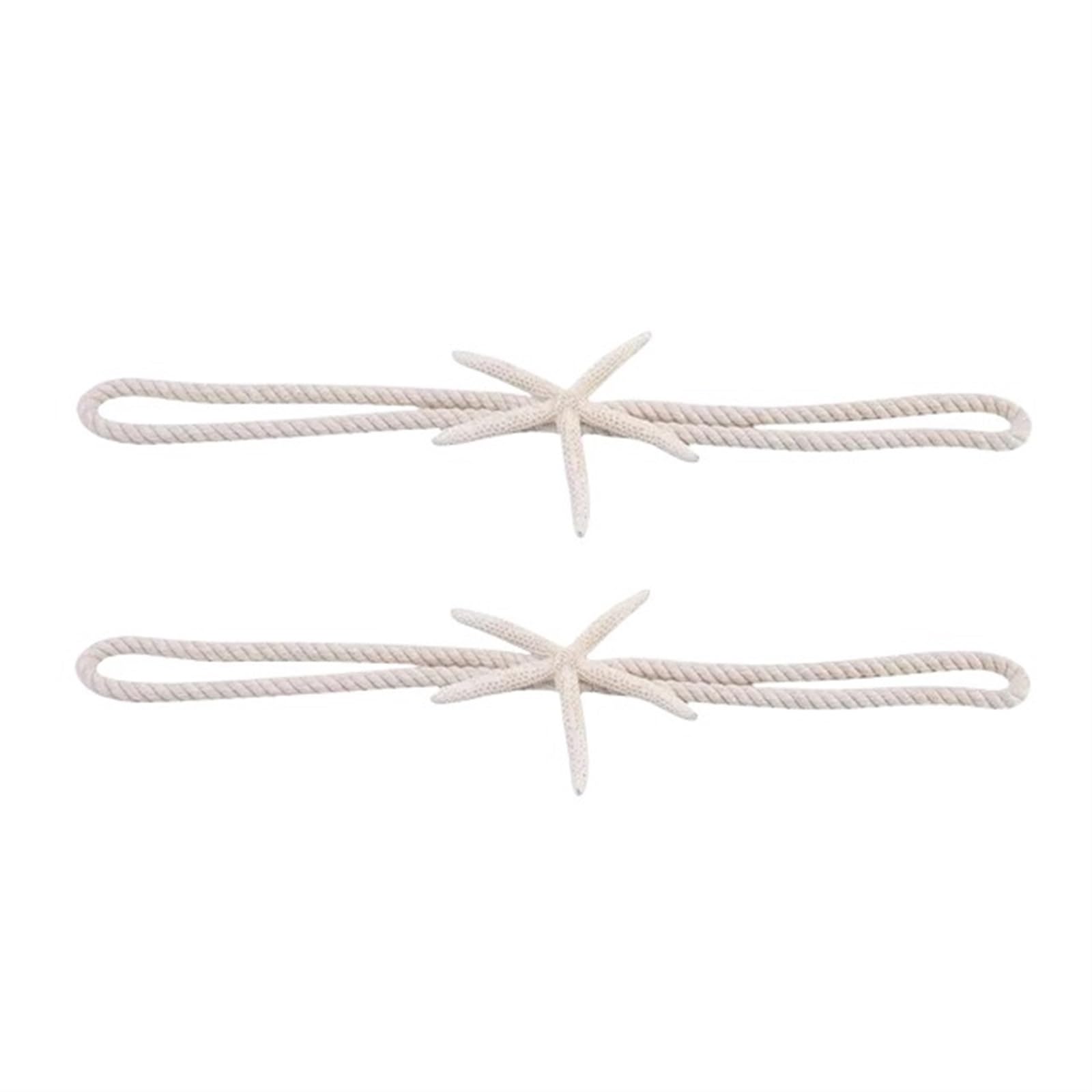 Fermatenda per Tende Curtain Tie Backs Woven Straps with Starfish for Living Room Decorative Accessories for Living Room(2pcs)