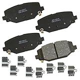 Bendix Premium SBC1596 Ceramic Rear Brake Pads for Select Models Chrysler Grand Caravan, Town &amp; Country, Dodge Journey, Ram C/V, Volkswagen Routan