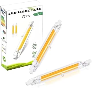 R7S Lâmpada LED 118 mm 20 w reguláveis, R7S LED 118 mm 20 w COB equivalente 100 w 200 w lâmpada halogénia, branco quente 3000 K, 2000 LM, iluminação de feixe de 360 °, 2 pacotes