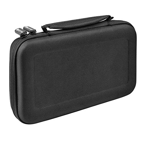 Geekria Nintendo Switch Console Slim Carrying Case / Protective Travel Bag with Space for Cable, Charger, Accessories and Game Card Storage Slot