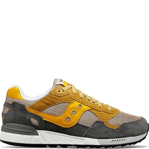 Saucony Shadow 5000 Grey-Curry sneakers homme en suède de qualité