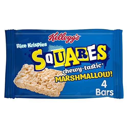 Kelloggs Rice Krispies Squares Marshmallow Snack Bars Box 4 x 28g