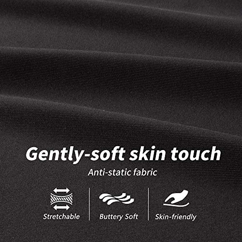 Mancyfit Pettipants For Women Half Slip Culotte Shorts Split Skirt Lace Snip 4” Inseam Black Large #TOP3