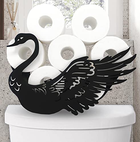 Metal Swan Toilet Paper Storage Holder