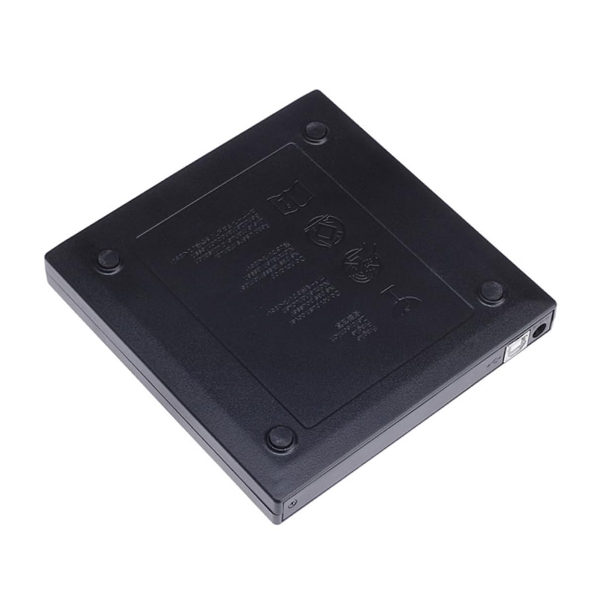 Hemobllo Masterizzatore Dvd CD Esterno USB 2.0 Portatile Lettore Dvd Cd-rw per Laptop Sistemi Operativi Nero
