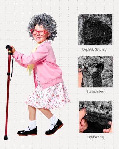 Disfraz de Abuela para Niñas 6-8 años miniatura 3