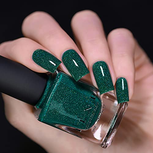 Image of ILNP Private Island - Tropical Green Holographic Nail Polish