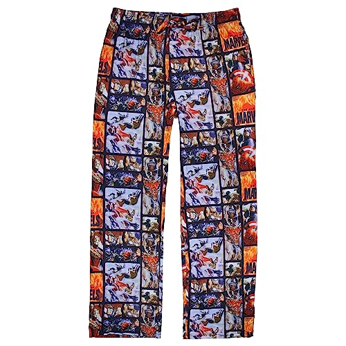 Marvel Comics Men's The Age Of Marvel Superhero Pajama Pants With Elastic Waistband (X-Large)