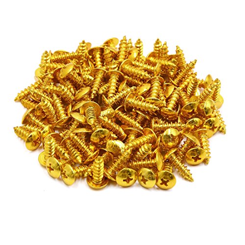 120 tornillos autorroscantes universales para moto tono dorado miniatura 1