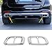 Produktbild YIWANG Edelstahl Exterior Zubehör Auspuff Endrohr Dekoration Rahmen Abdeckung Blenden Für Benz GLE GLC GLS W167 X253 X167 2019 2020 Auto Zubehör (Silve)