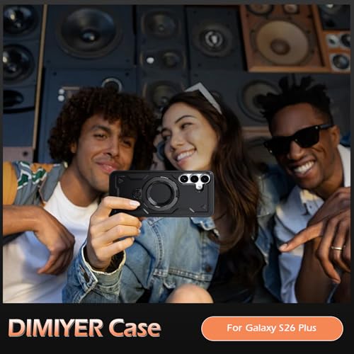 Image of for Samsung Galaxy S26 Plus Case Magnetic with stand, with Mag-Safe, with Screen Protector, Wireless Charging, Shockproof for Samsung S26 Plus 5G Phone Case, Ring Holder Cover for Samsung S26 Plus