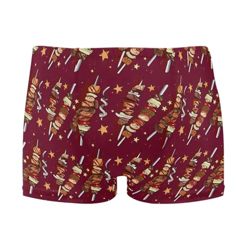 Kebab Mens Swim Trunk Swimwear Bathing Suit Swim Brief Square Leg Board Short S B0404725