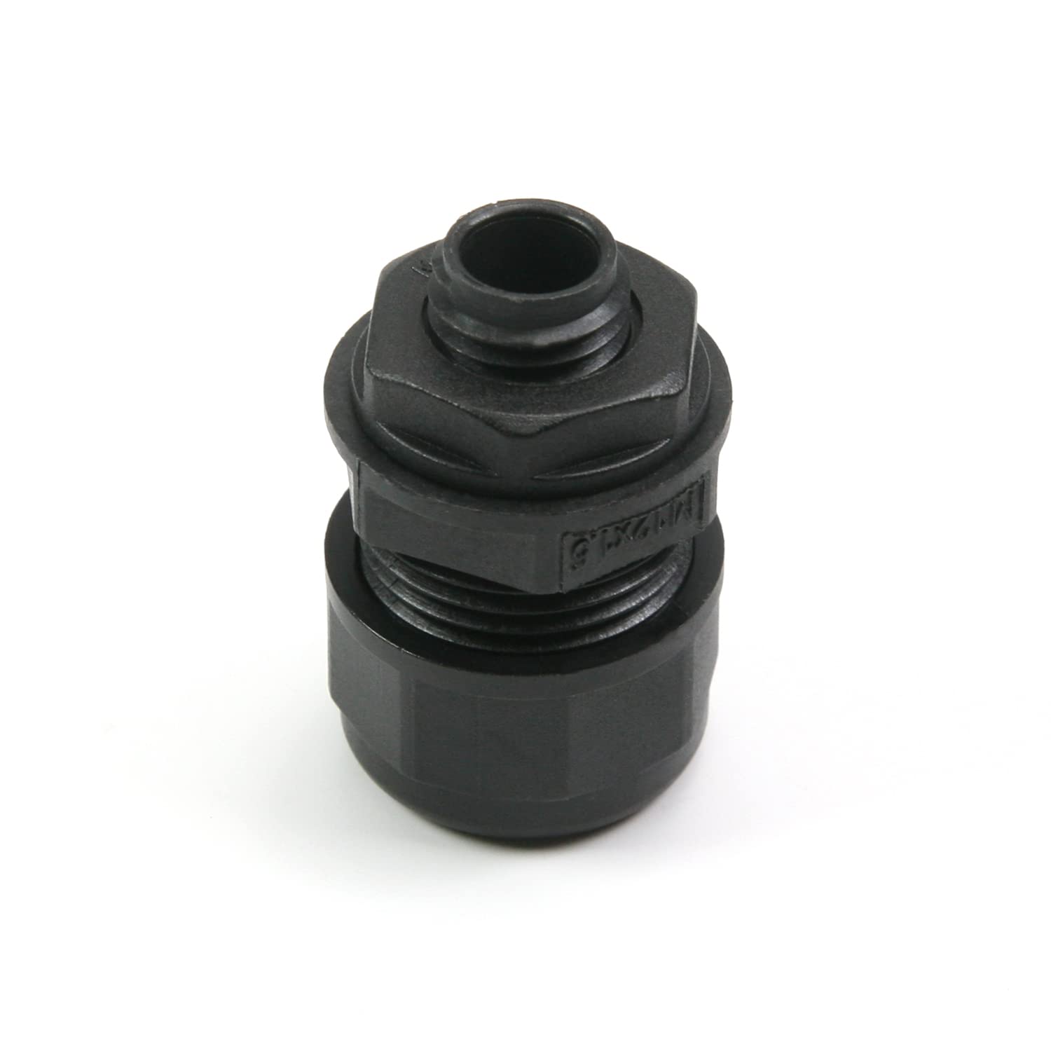 Juvielich Cable Gland Pipe Corrugated Tube Waterproof Joint AD13-M12 Adjustable Locknut Pipe Clamps Black-picture-19