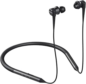Creative Aurvana Trio Wireless – Bluetooth 5.0, Triple-Driver Neckband Headphones, aptX HD, aptX LL and AAC, Multipoint Connectivity, Noise-Isolating with Mic, Up to 20 Hrs Playtime
