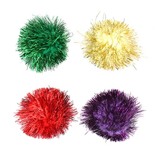 POPETPOP 5Cm Engraçado da Arranhadura Do Gato Brinquedo Bola Gatinho Brinquedos Bolas Sparkle Sortid