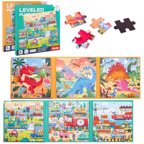 2 Set Magnetic Puzzles for Kid Ages 3-7, 194 pieces Learning...