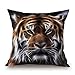Produktbild Elliot _ Eibe 3D Tier Beast Face Kissen Fall Baumwolle-Mischgewebe Leinen Kissenbezug, Sofa Dekorative Quadratisch 45,7 cm, Tiger 3, 18x18inch