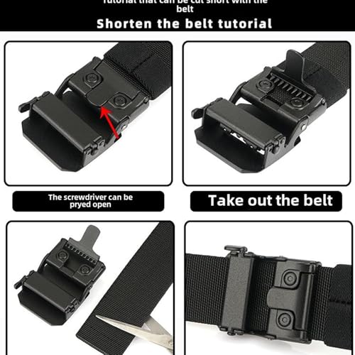 Exteriorm-U Belt, Ratchet Belt, 2025 New Tactical Belt With Slide Buckle, Buckle for Outdoor, Hiking3