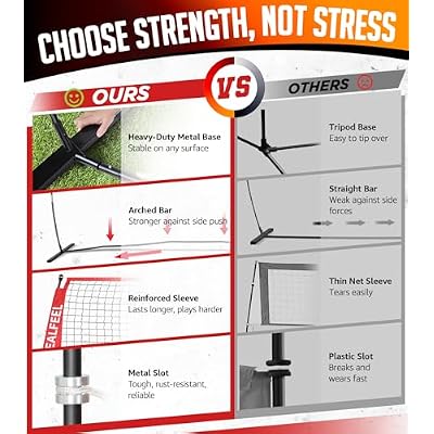ZEALFEEL Volleyball Net, 12ft/20ft Volleyball Training Net for Backyard Height Adjustable, Portable Freestanding Practice Net for Hitting & Serving Drills, Pop up Net with Carry Bag for Indoor Outdoor