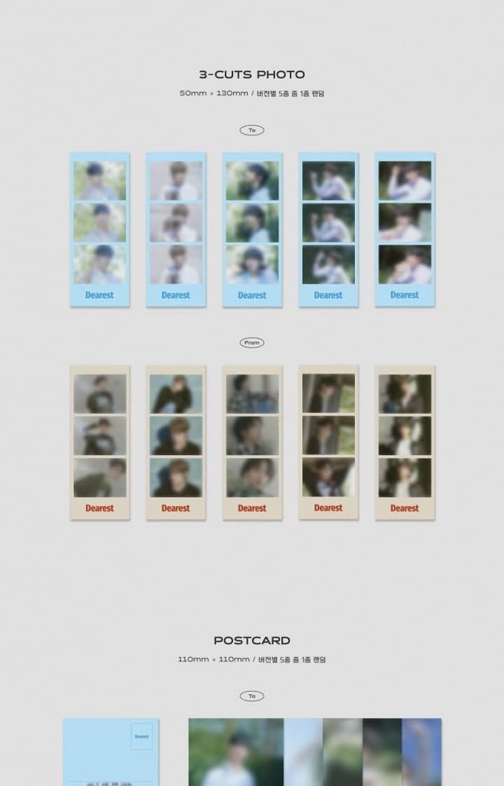 N.Flying Dearest 8th Mini Album 2 Version SET CD+92p Booklet+1p 3Cuts Photo+1p PostCard+1p Unit PhotoCard+2p Selfie PhotoCard+Tracking Sealed