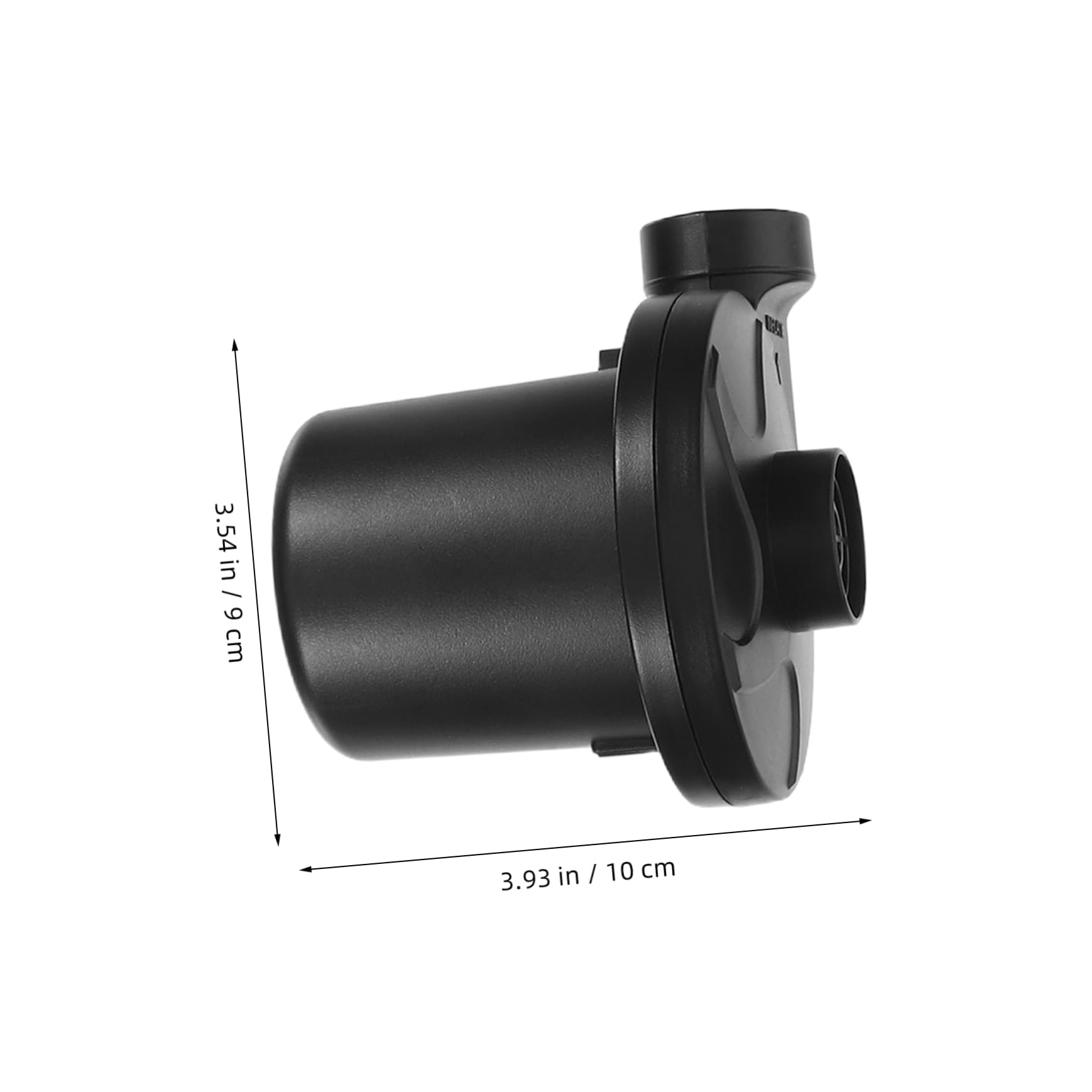 INOOMP 1 Set Compact Air Inflator with Nozzles for Quick Inflation Deflation for Camping Inflatable Beds Pool Low Noise US Plug