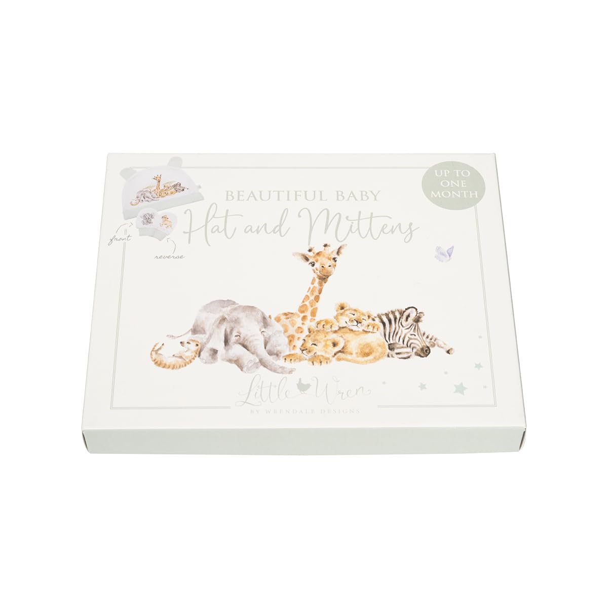 Wrendale Designs by Hannah Dale Little Savannah' African Animal Newborn Hat and Mitten Set