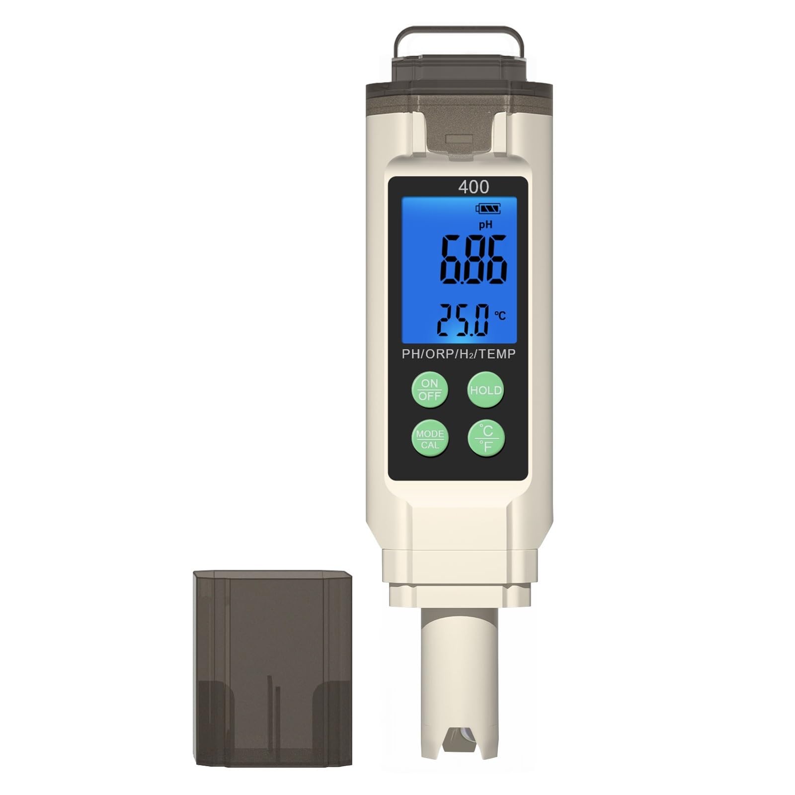 Tester Digitale della qualità dell'Acqua 4 in 1 PH ORP H2 Misuratore di Temperatura Retroilluminazione