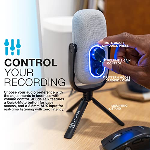 JLab JBuds Talk USB-C Condenser Microphone (White) - image 4