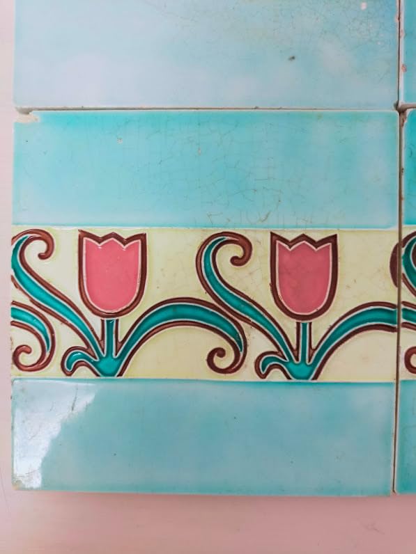 Amazon.co.jp: 初期 日本タイル工業 和製 マジョリカタイル 12枚