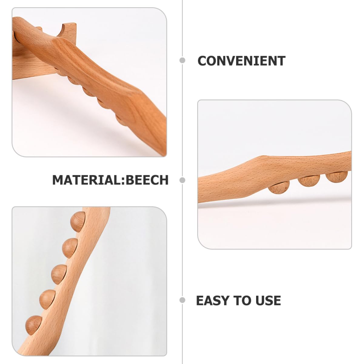 Beavorty 5 Pz di rotolamento del tendine di massaggio gres miscelatore semplice massaggiatore portatile portable massager da massaggio per la schiena massaggiatore muscolare