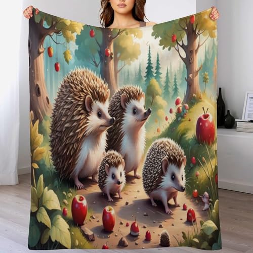Couverture hérisson en flannel de qualité supérieure drap de lit 150x200