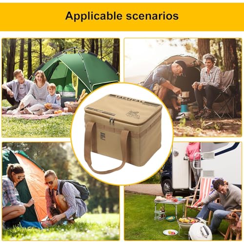 Camping Gear Storage - Storage Duffle Bag Insulated,Heat-Resistant Cookware Organizer Pouch Large Capacity for Hiking Backpacking Beach Tents Traveling4