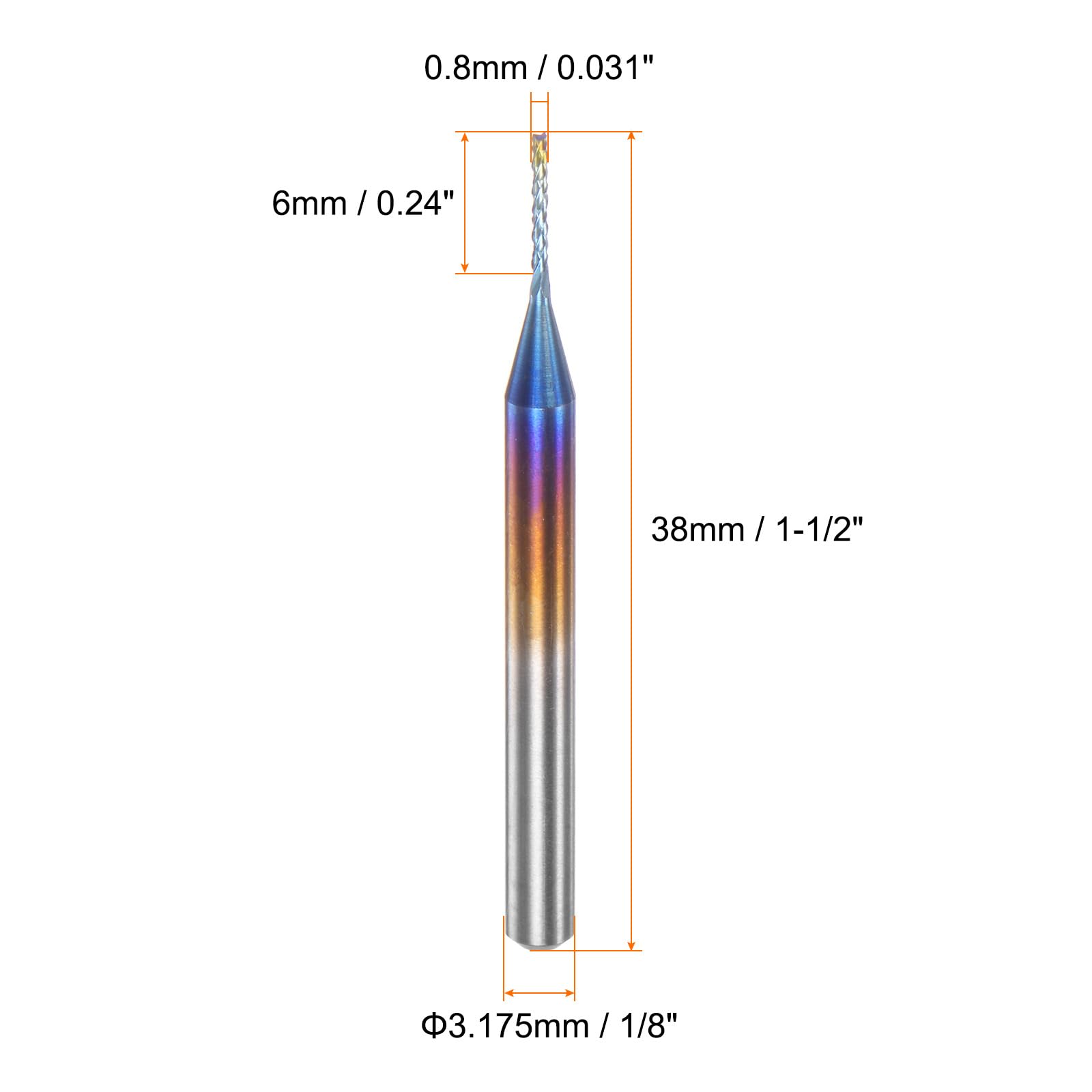 ILS I LOVE SHOPPING KUNSE 1/8 Pouce Tige Simple Cannelure Fraise 1-3