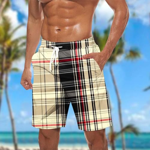 Men's Swim Shorts with Compression Inseam Swim Quick Dry Trunks Mens Swimsuit Board Shorts with Pockets2