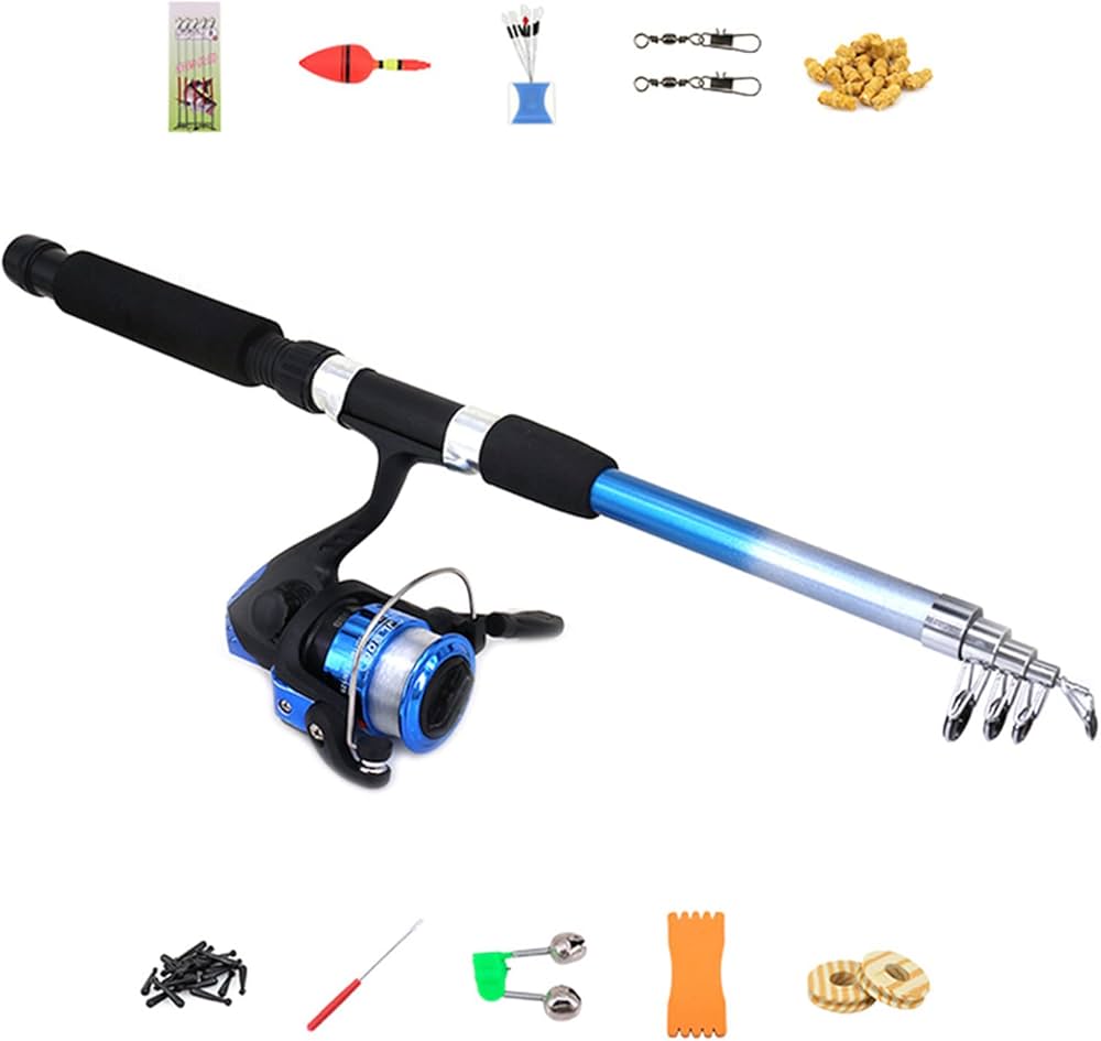 Amazon | 釣りセット 釣り竿セット 初心者 子供 スピニングリール 伸縮