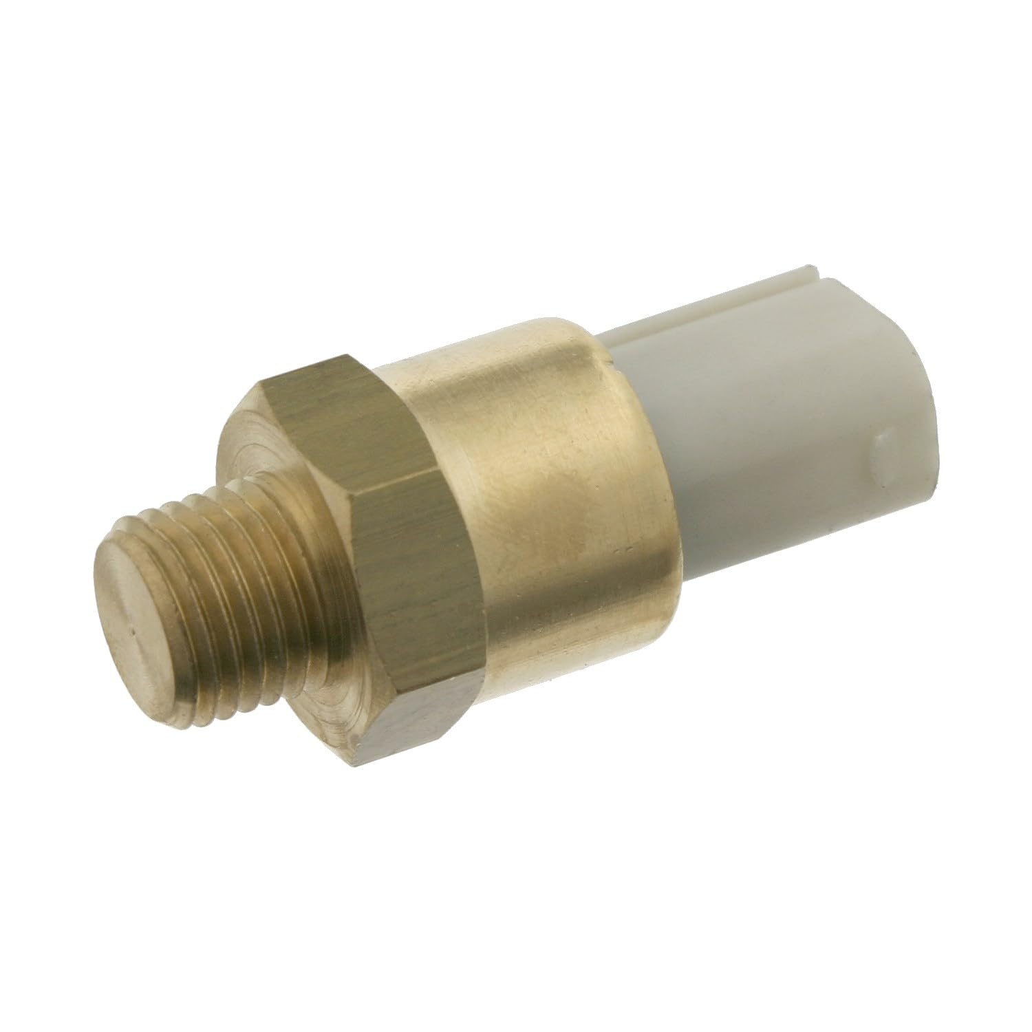 febi bilstein 21832 Thermoschalter für Kühlerlüfter – 1 Stück, M14 x 1,5, 3-polig, 91 °C/99 °C, Weiß