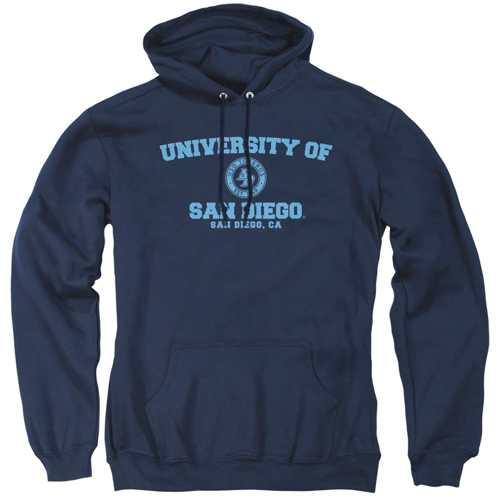 University of San Diego Official Circle Logo Unisex Adult Pull-Over Hoodie