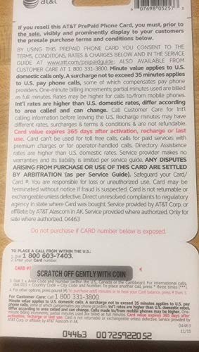 AT&T Telefonkarte (900 Minuten)