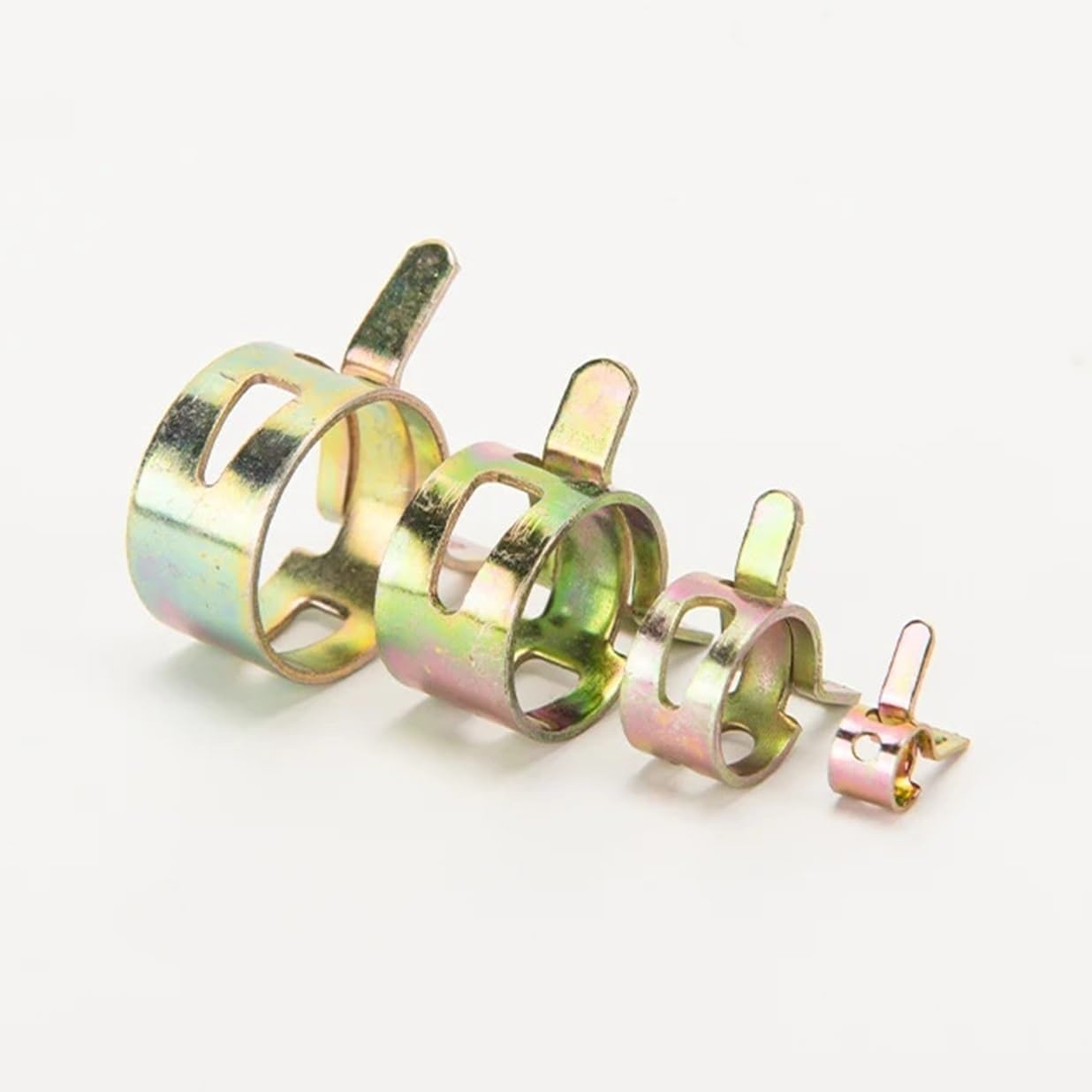 Lot de 10 colliers de serrage à ressort pour tuyau de 4 à 37 mm (M25)