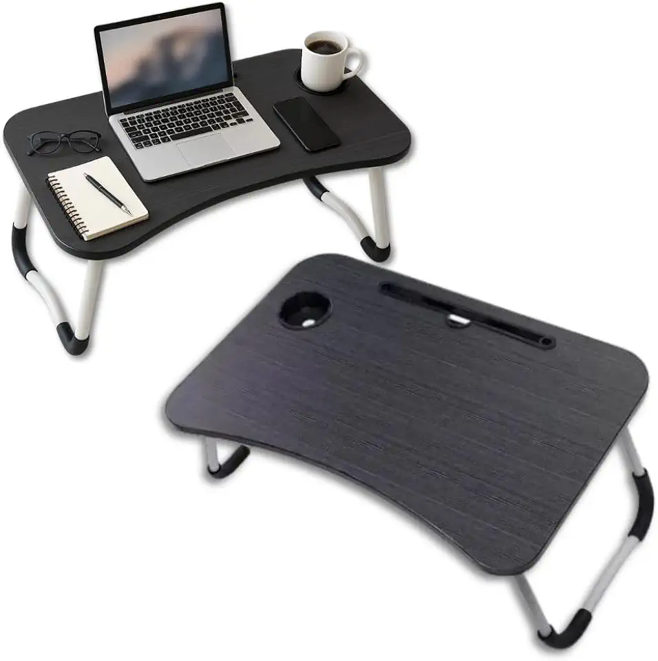 Mesa Portátil Dobrável Para Notebook Multiuso com Apoio Ergonômico Para Cama, Sofá, Escritório e Home Office