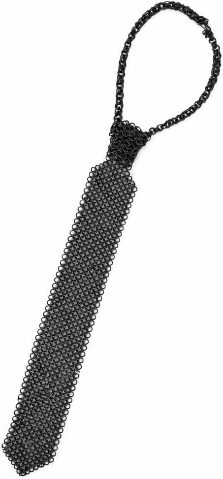 Medieval-Inspired Unisex Chainmail Tie - Durable & Unique Neckwear for Men and Women, Ideal for Cosplay or Casual Wear.