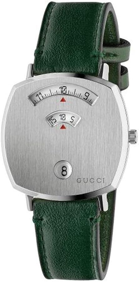 Amazon.co.jp: Gucci グリップ 38mm ステンレススチール GG 刻印