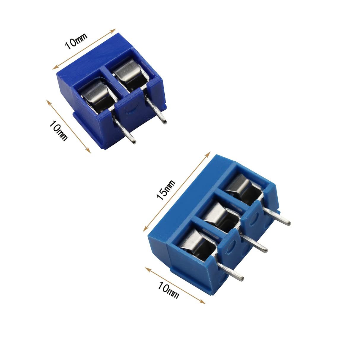 Morsettiere PCB 5.08mm 2 E 3 Pin - Per Arduino E Progetti Fai-da-te, 300V 16A