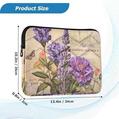 Funda lavanda retro para portátil de 13-14 pulgadas miniatura 3