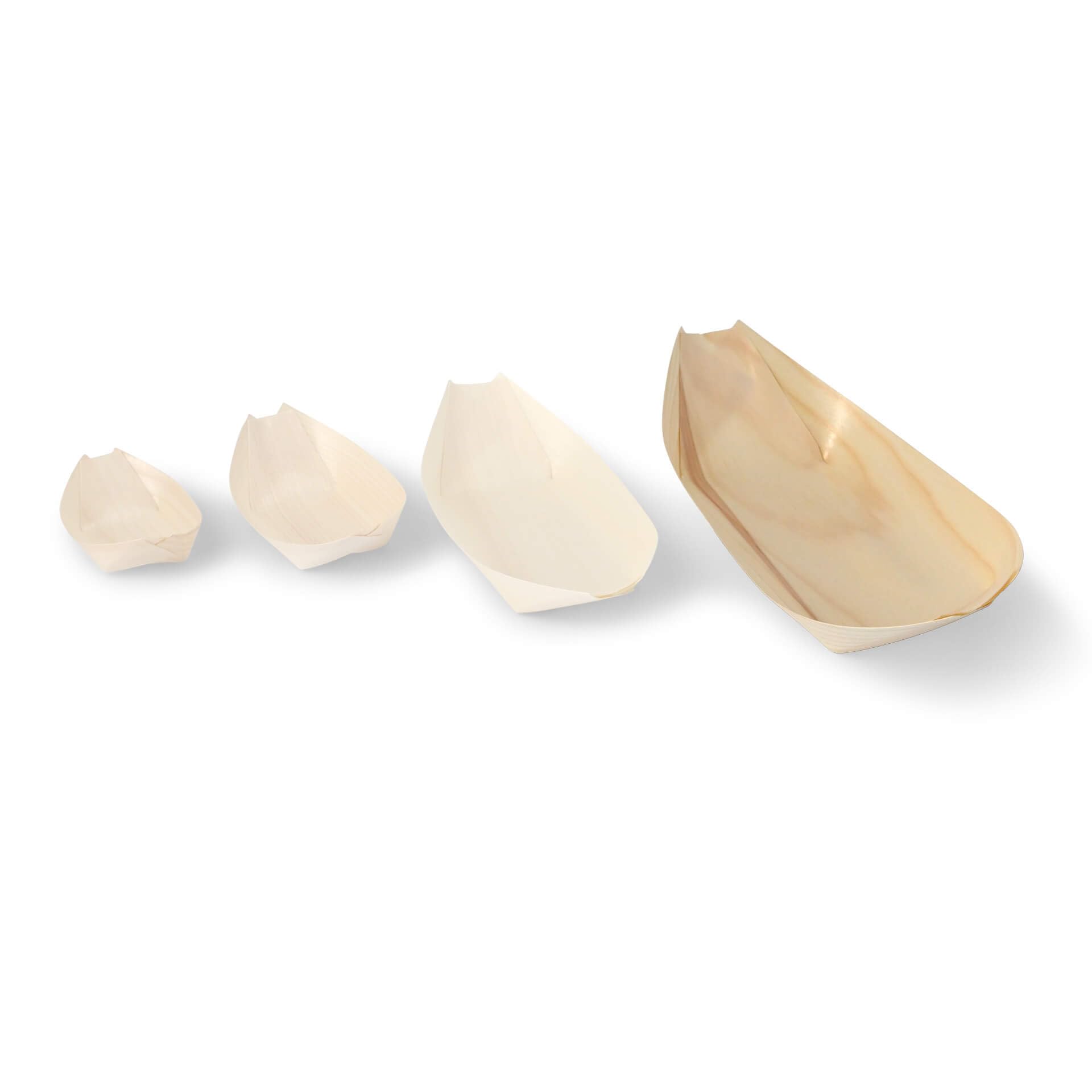 BIOZOYG Cuencos hondo madera de pino I platos desechables orgánicos sostenibles y compostables I Snack bowl bocadillos currywurst papas fritas Sushi I cuenco alimentos fríos y calientes 1000 piezas