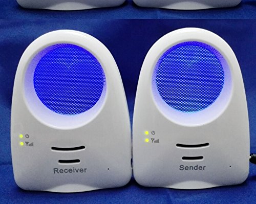 BW® Nuovo monitor audio digitale per bambini, suono chiaro citofono unidirezionale, tre ninne nanne, illuminazione ambientale giallo ultra freddo