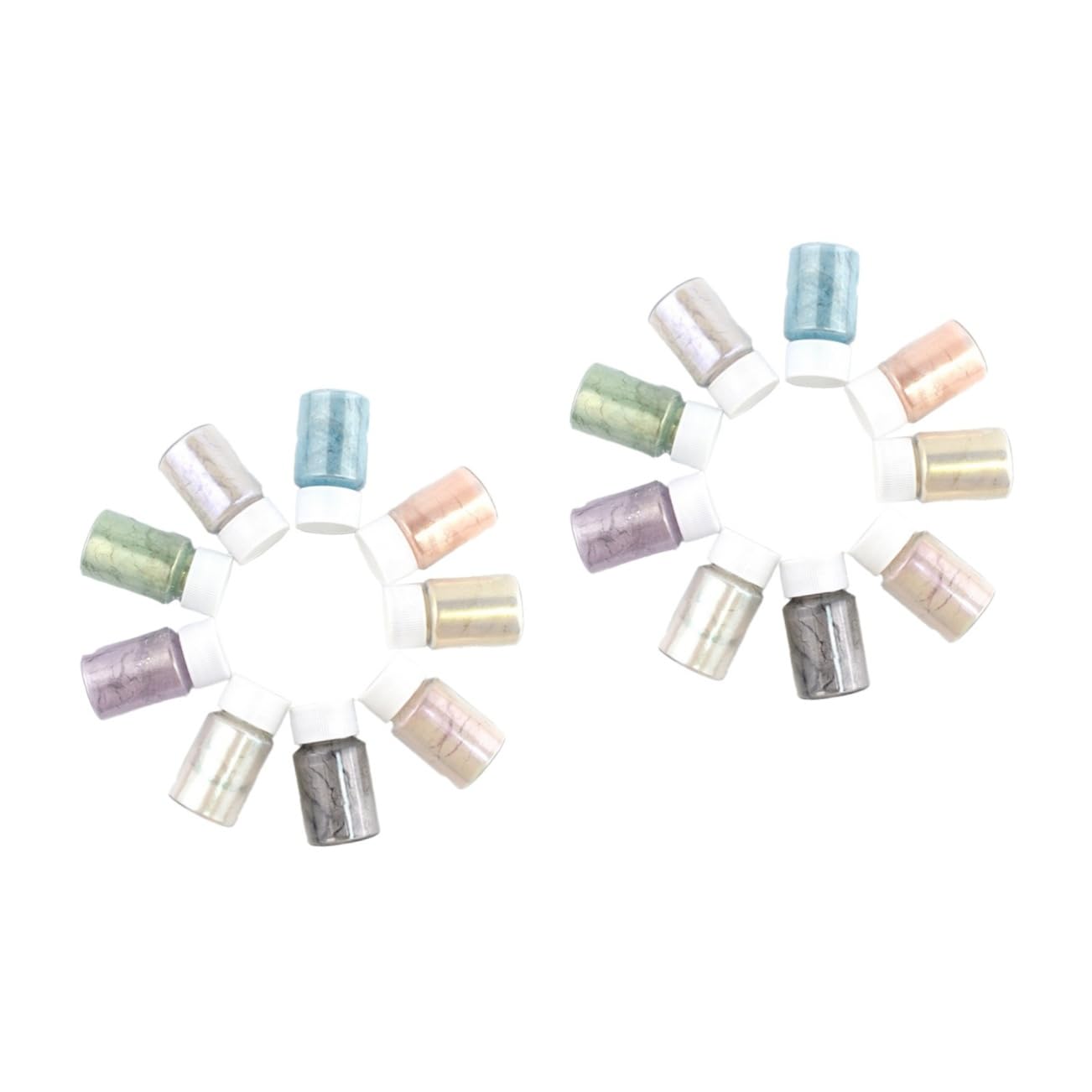 Operitacx 18 Pcs Lip Gloss Coloring Powder Safe Gentle Pigment for Makeup Nail Art DIY Projects