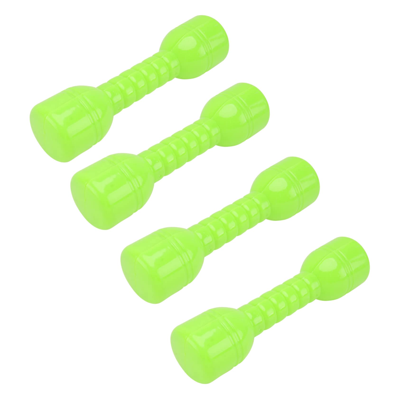 HOLIDYOYO 4Pcs Ergonomic Plastic Dumbbells for Kindergarten Morning Exercise Barbells for Enhances Coordination Skills Random Colors