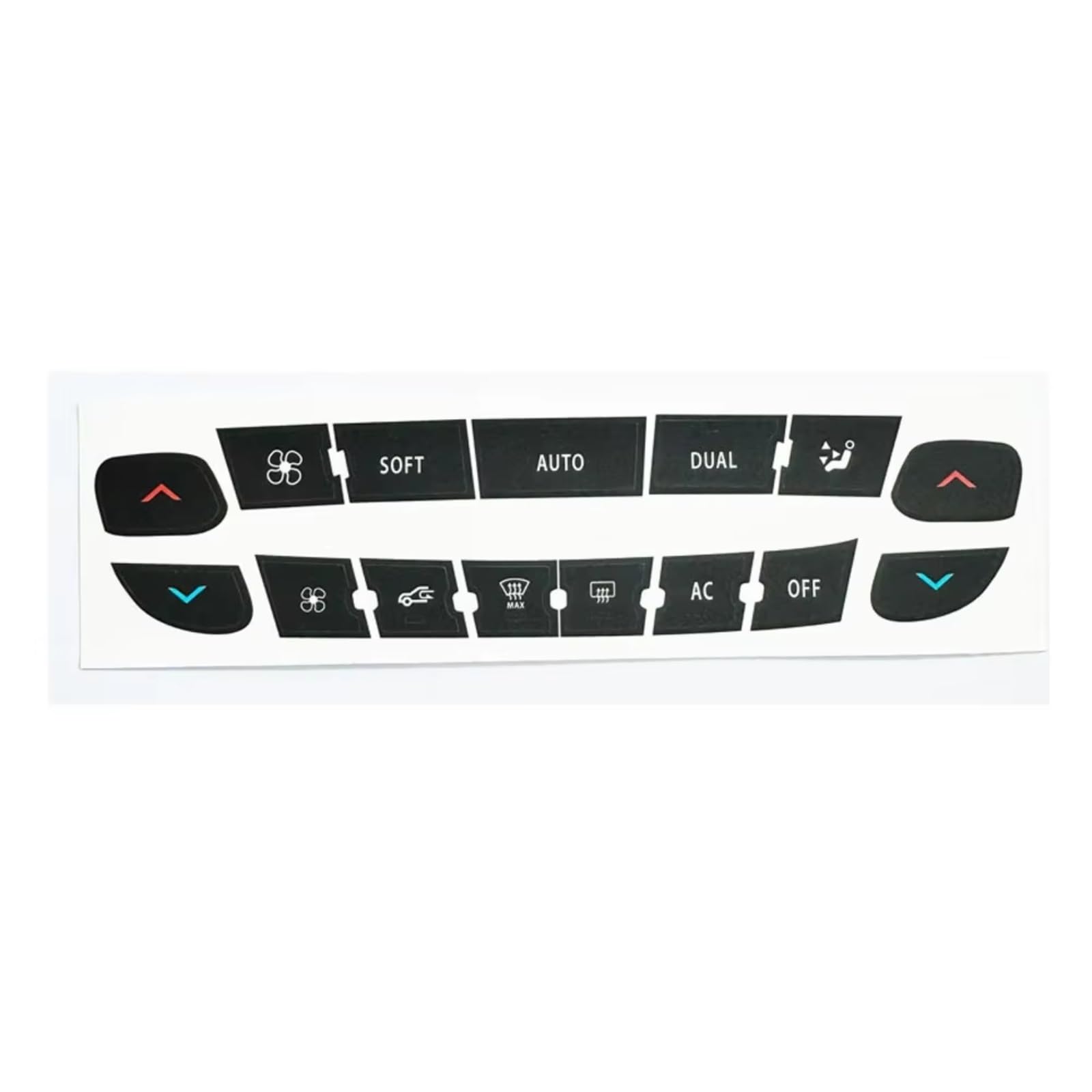Interior Button Sticker Compatible with Megane for Master for Scenic Car Air Conditioning Panel Switch Repair Sticker Dashboard Control Button Decoration